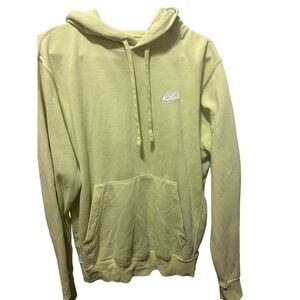 NIKE Men's Pullover Hoodie Sweatshirt Light Green Size S